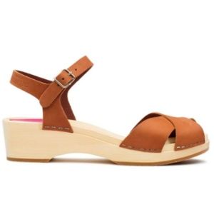Swedish Hasbeens MIRJA DEBUTANT in COGNAC NUBUCK